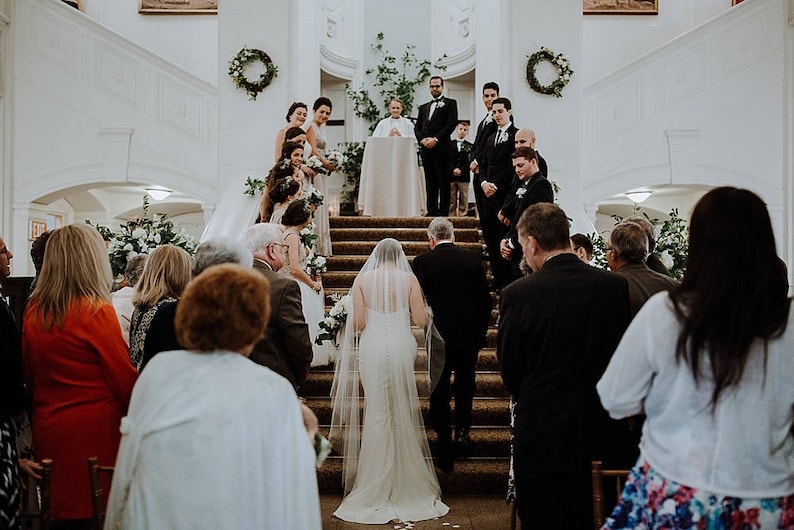 Juliet Cap Veil with lace Kate Moss Wedding veil 1930s style veil ivory chapel length veil cathedral length veil image 7