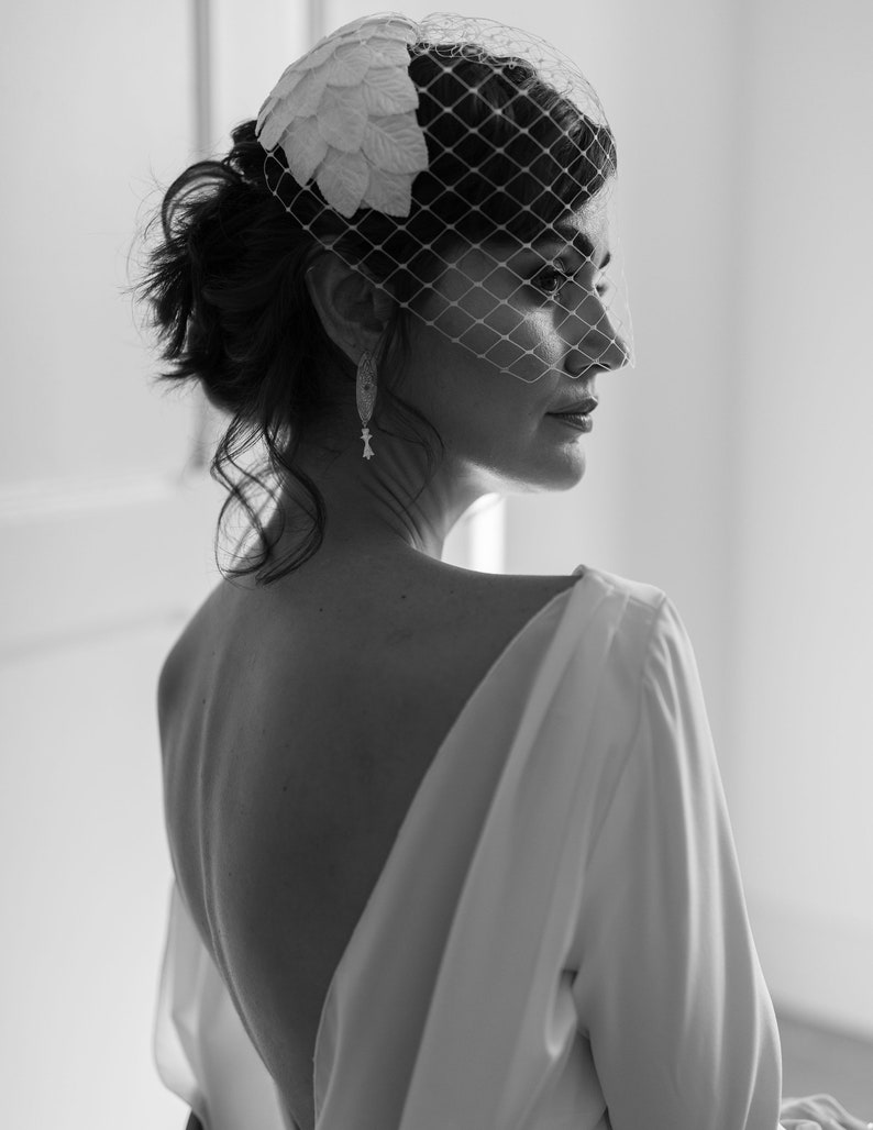 bridal cap headpiece