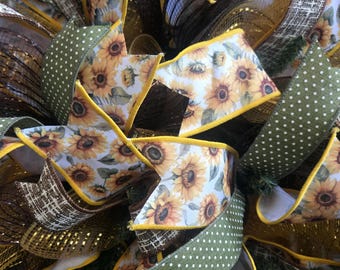 Sunflowers and Poka Dots