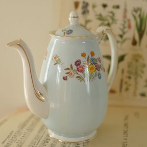 sale sale sale antique Foley bone china tea pot with hand painted flowers