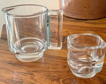 Italy Joe Colombo Arno glass creamer candle holder