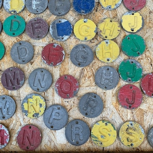 rustic metal Letters