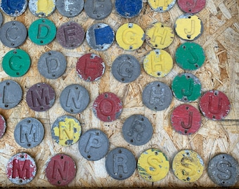 Letras de metal rústicas