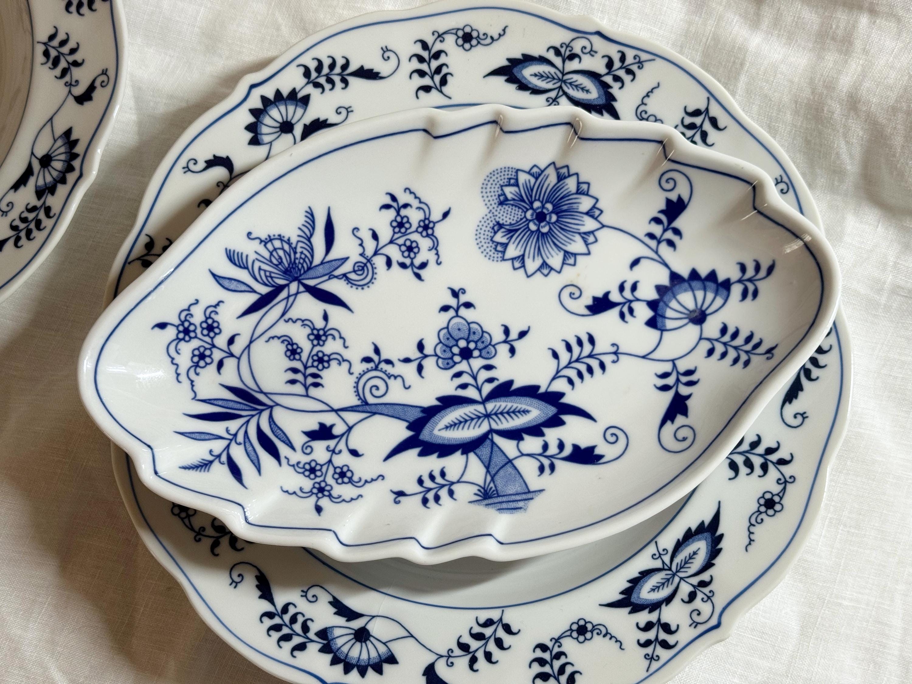 ブルーオニオン プレート 大皿 ブレックファースト チェコ Amazon.co