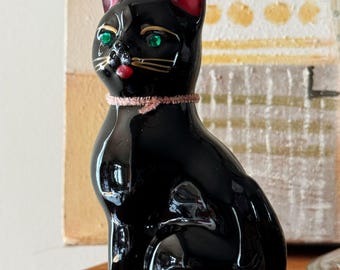 送料無料 通販  Vintage Green 1950's in Made Cat Black Ceramic MCM of Pair シャツ/ブラウス(長袖/七分)