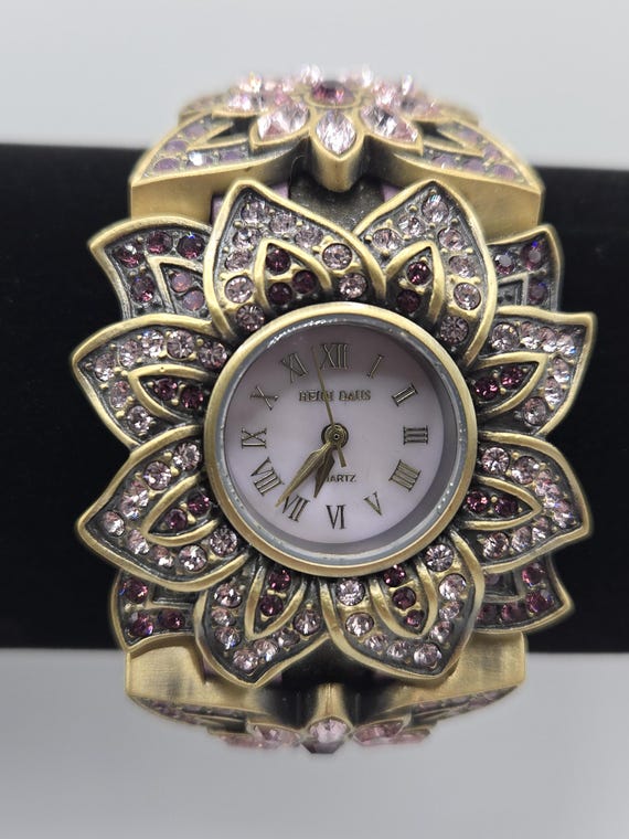 Heidi Daus Swarovski Crystal Watch Heidi Daus Ladies Watch Crystal Deco Drama Cuff Jeweled  main image 4