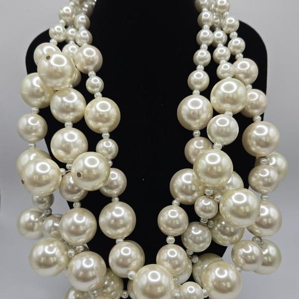 VTG Kenneth Jay Lane KJL Bubble Statement Necklace