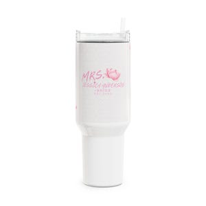 Future Mrs Custom Tumbler With Handle Bridal Engagement Gift For Bride To Be Personalized 40oz Cup Bachelorette Wedding Shower Present
