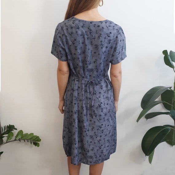 Vintage Grey Dress // Vintage Grunge Dress / Vinta