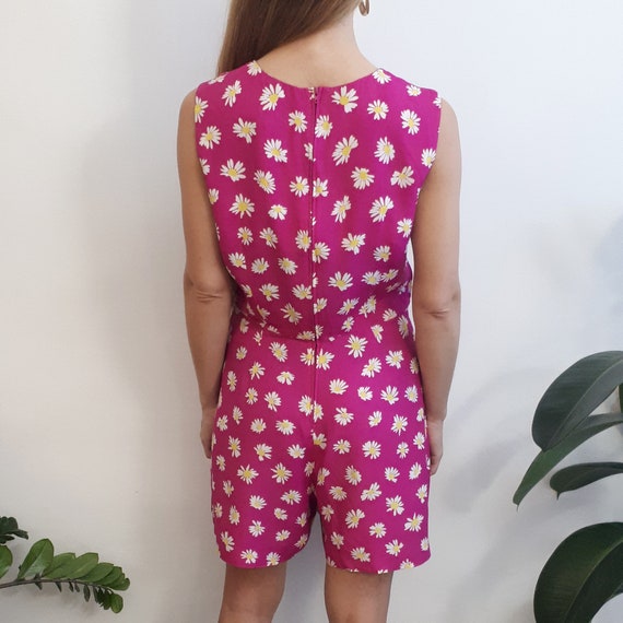 Vintage Daisy Romper / Vintage Flower Romper / Vin