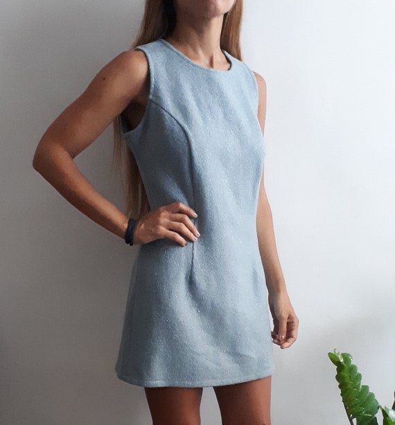 Vintage Wool Dress / Vintage Sheath Dress / Vintag