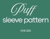 Puff Sleeve Pattern | Digital PDF Sewing Pattern | Instant Download |  One Size Fits All