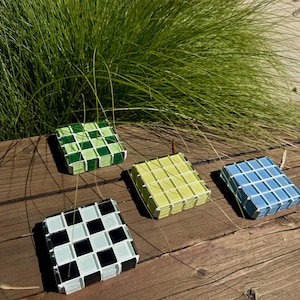 New & Improved! THE LIL’ CHUNK -  Handmade Glass Tile Cube 2.0 - Decorative Home Decor - Chunky Drinkware