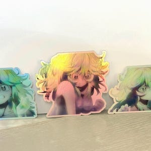 Holographic Anime Sticker Set: Toru Hagakure, My Hero Academia (3-pcs)