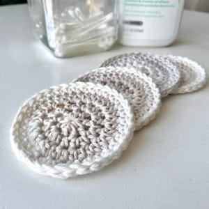 Crochet 4pk Face Scrubbies | 100% Cotton | Handmade, Reusable