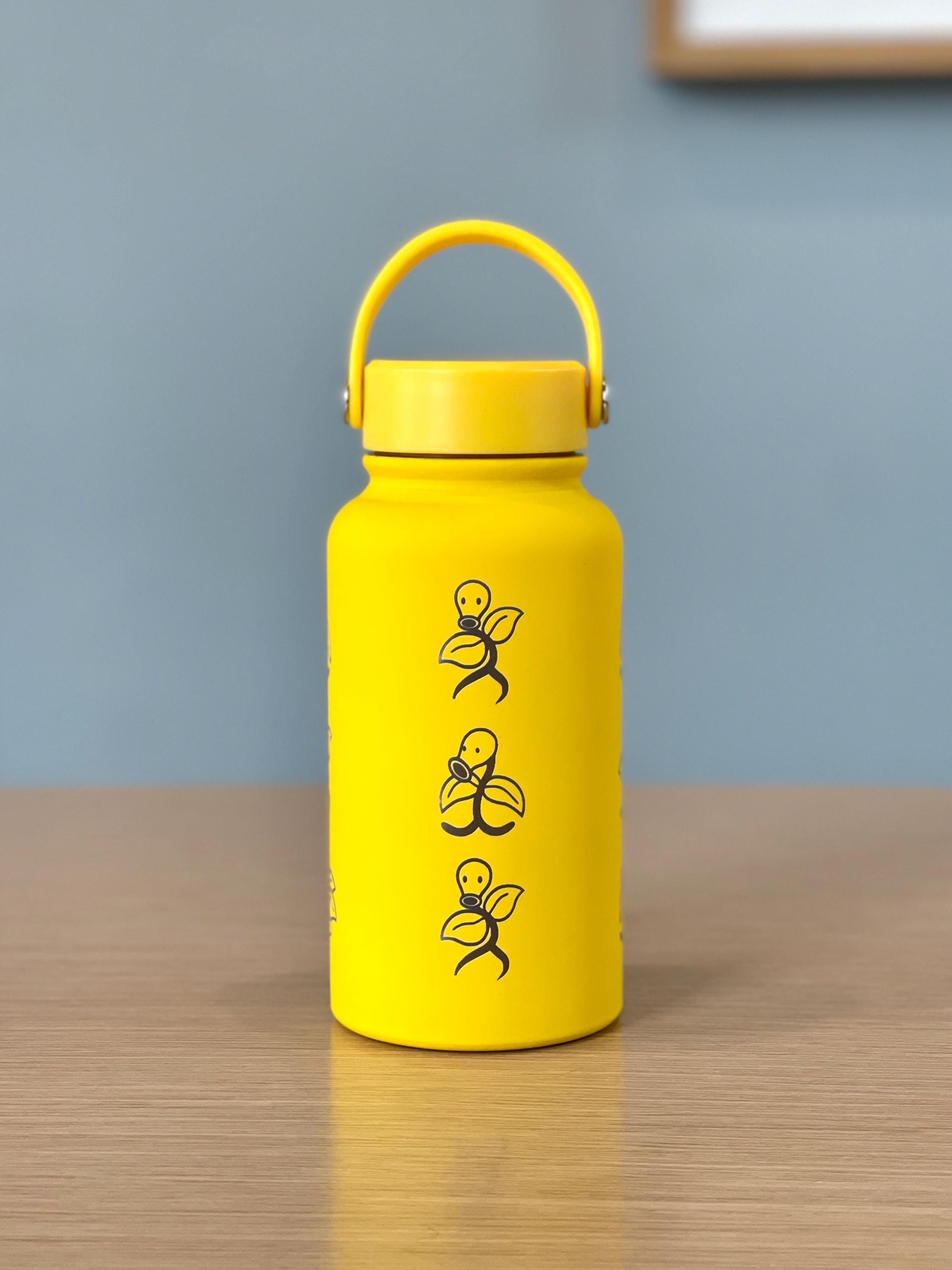 Bellsprout Wasserflasche mit graviertem Kaffeebecher mit schlafendem Bellsprout & Rasierblatt bewegen Reisebecher-Tasse, lustiges Anime Meme Geburtstagsgeschenk