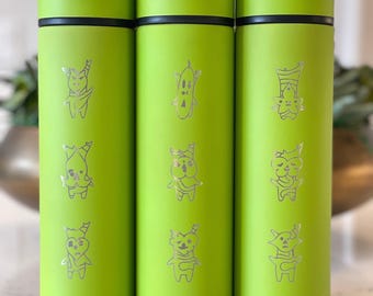 Tazza da viaggio con infusore per tè Korok Coffee Tumbler, bottiglia d'acqua Legend of Zelda Breath of the Wild, regalo carino per giocatori di Leaf Mask Kokiri Forest