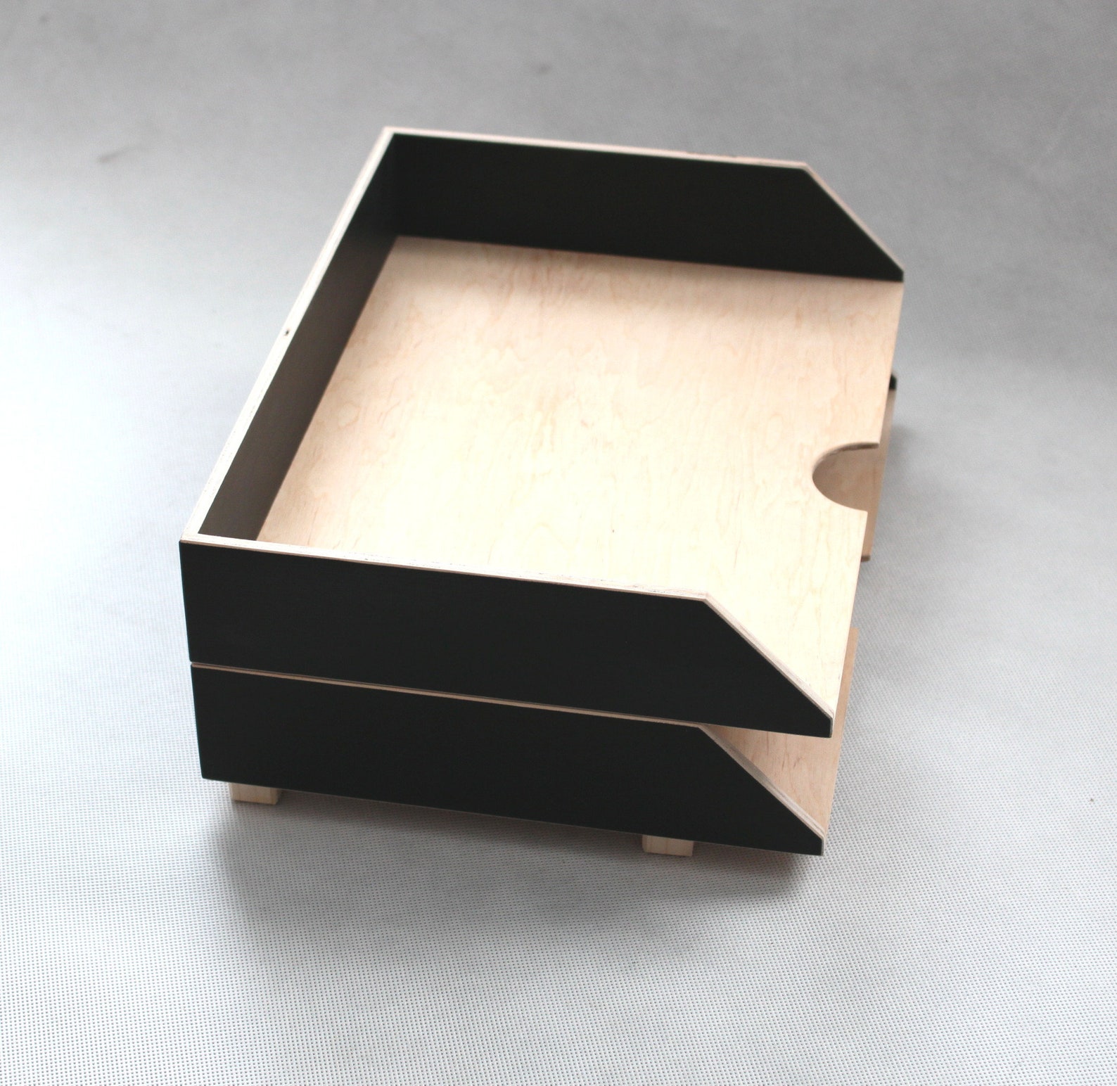 Wooden Paper Tray Holder Desk Oganizer Mail Desk Office Etsy