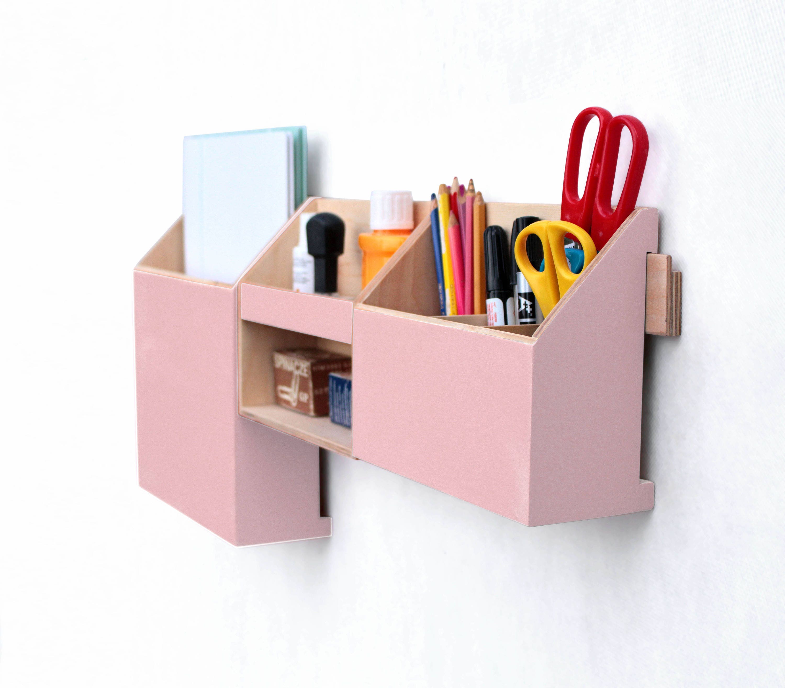 Pink Wall Organizer Office Rose Powder Mail Organizer Pink Desk