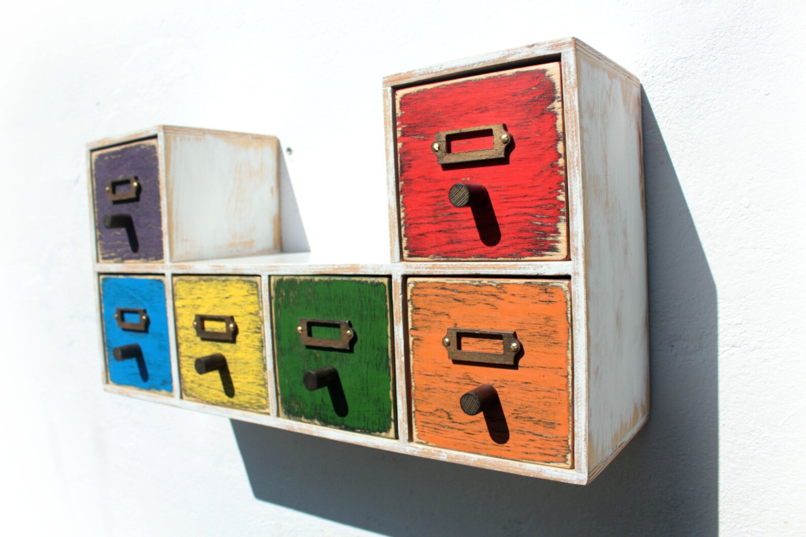 Wall Shelf Wood Drawer Shelf Wall Wooden Shelf Wood Etsy