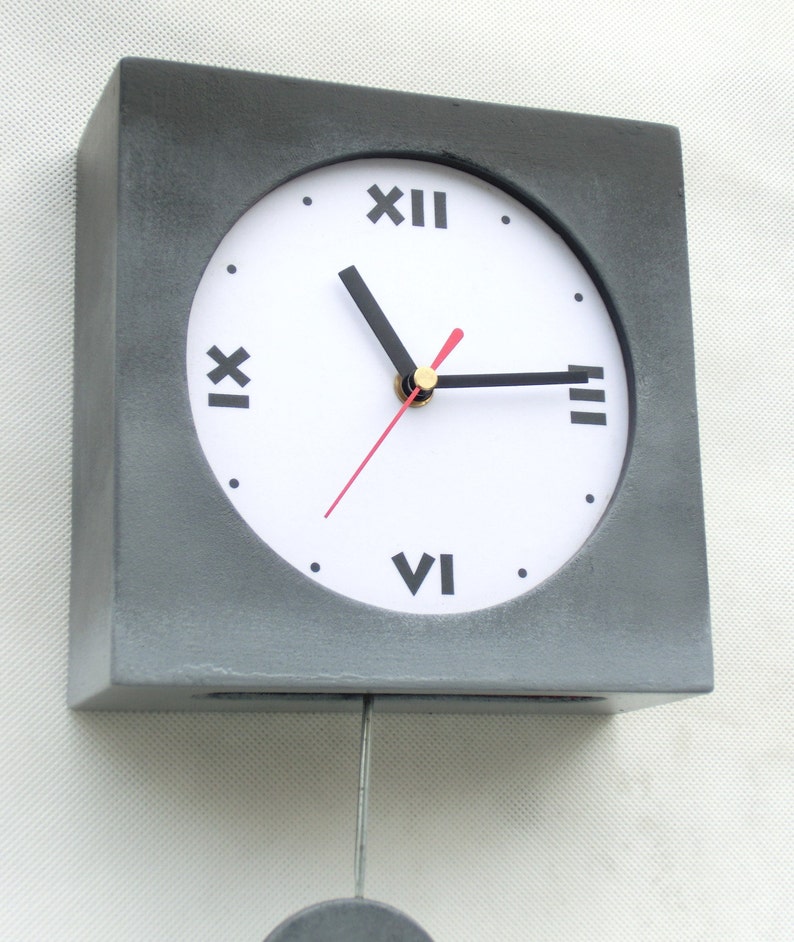 NO TICKING / QUIET Wall Clock Pendulum Clock Shaded Clock Etsy