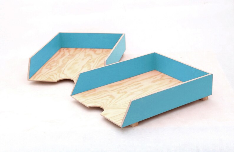 Turquoise Desk Organizer set Office Desk Accessories Etsy