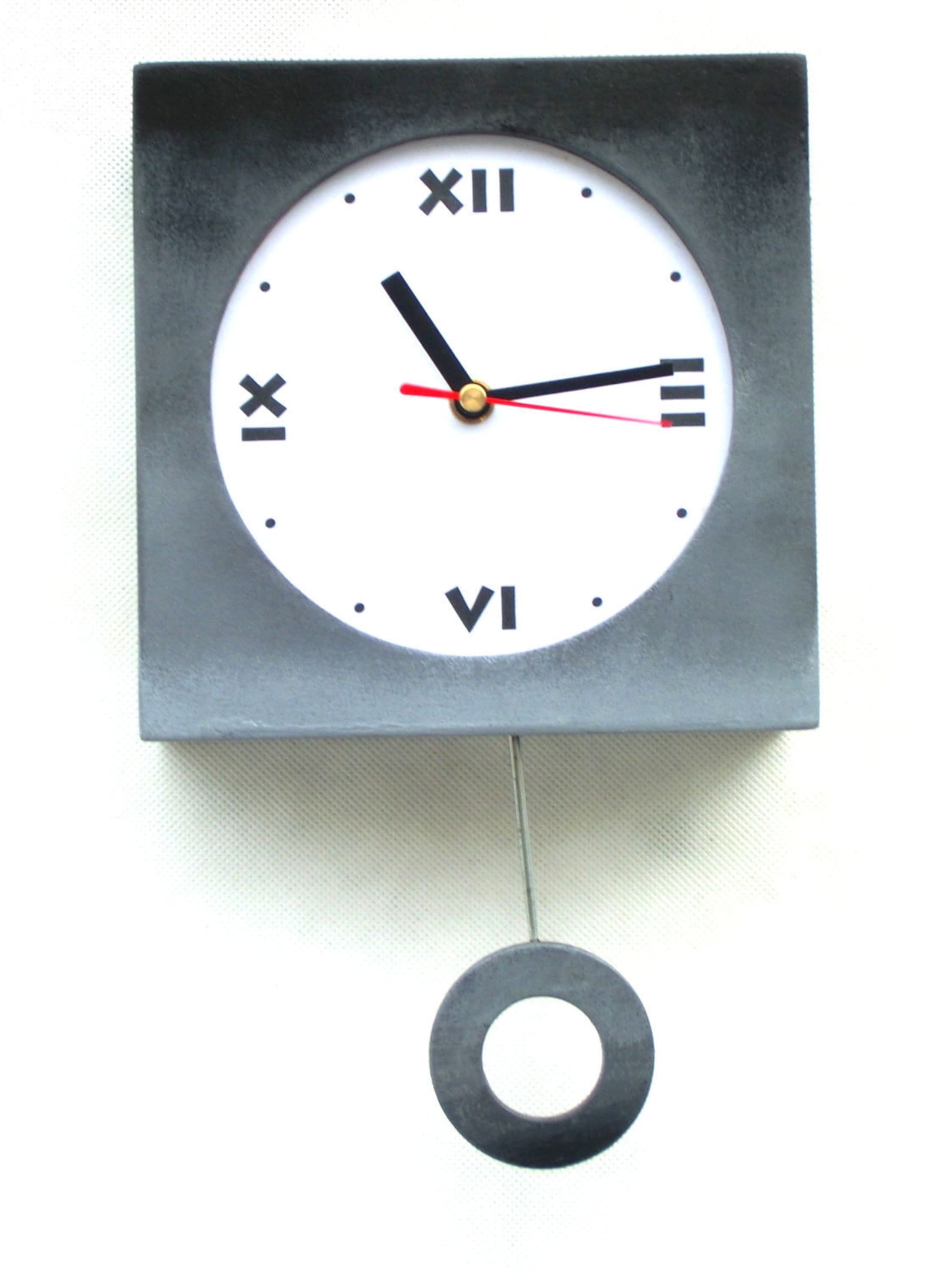 NO TICKING / QUIET Wall Clock Pendulum Clock Shaded Clock Etsy
