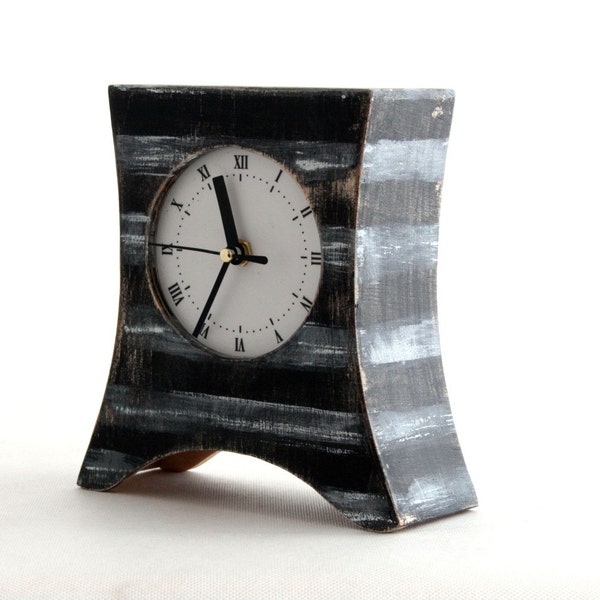 Black White Clock Etsy