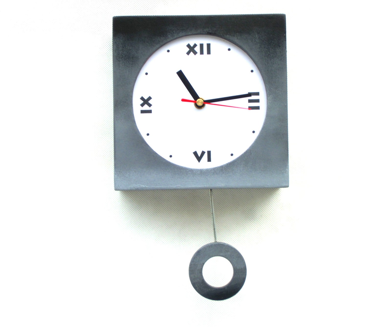 NO TICKING / QUIET Wall Clock Pendulum Clock Shaded Clock Etsy