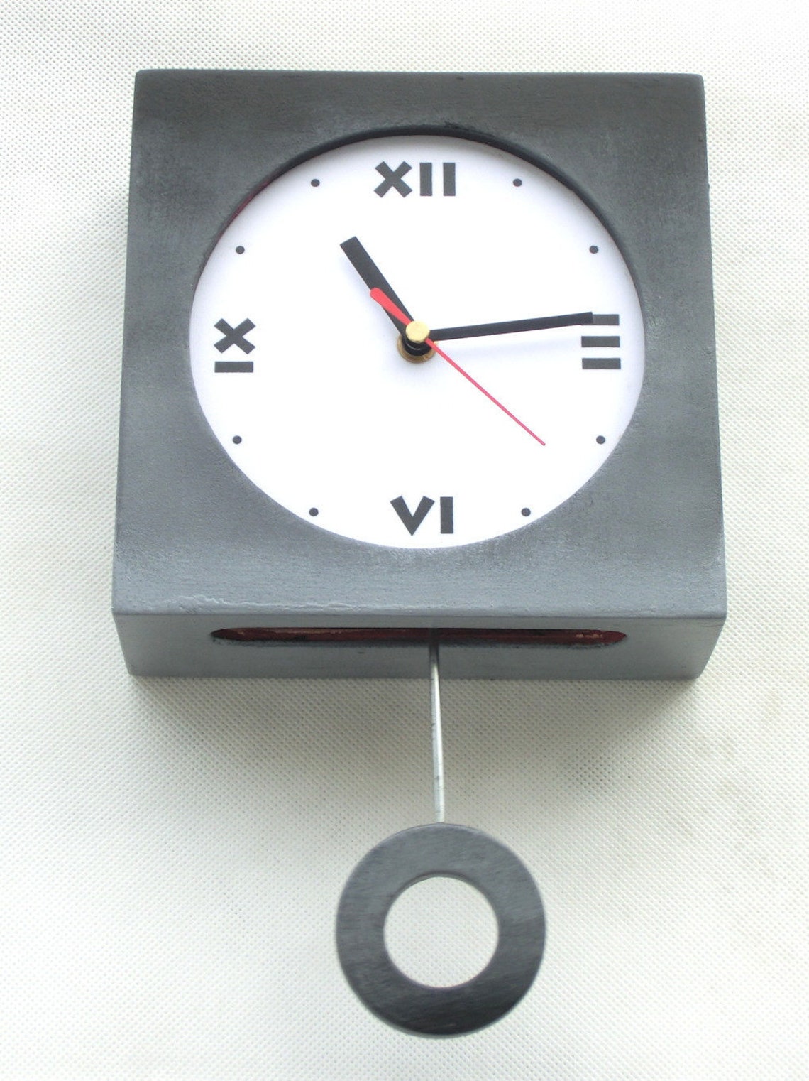 NO TICKING / QUIET Wall Clock Pendulum Clock Shaded Clock Etsy