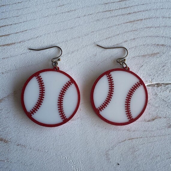 Etsy baseball best sale earrings