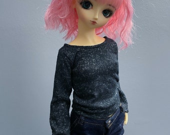 SD Black Sweater | SD13 Long Sleeve Shirt | 60cm Doll Clothes | BJD Clothes | Super Dollfie | Delf Clothes