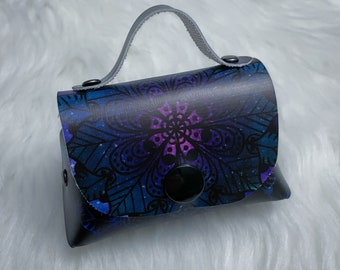 SD Mandala Purse | SD13 Black & Purple Handbag | 70cm Doll Bag | BJD Accessories | Super Dollfie