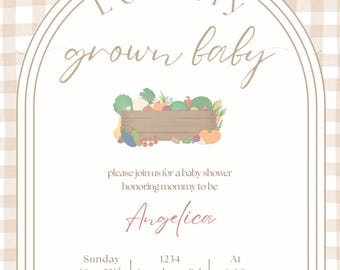Locally Grown Baby - Baby Shower Invitation