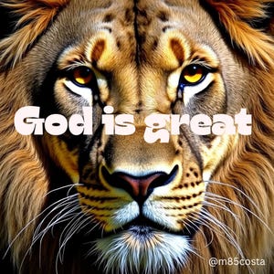 Lion digital wall art