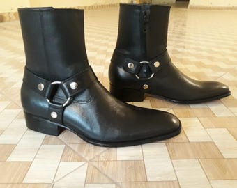Vintage 70s Kinney Men\'s Genuine Leather Boots, 8 Kinney | Shoes | Vintage 7s Kinney Mens Genuine Leather  main image 4