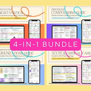 NAPLEX 2025 Bundle Study Guide, Digital Download, Pharmacology Study Guide, Exam Prep, Pharmacy Resources