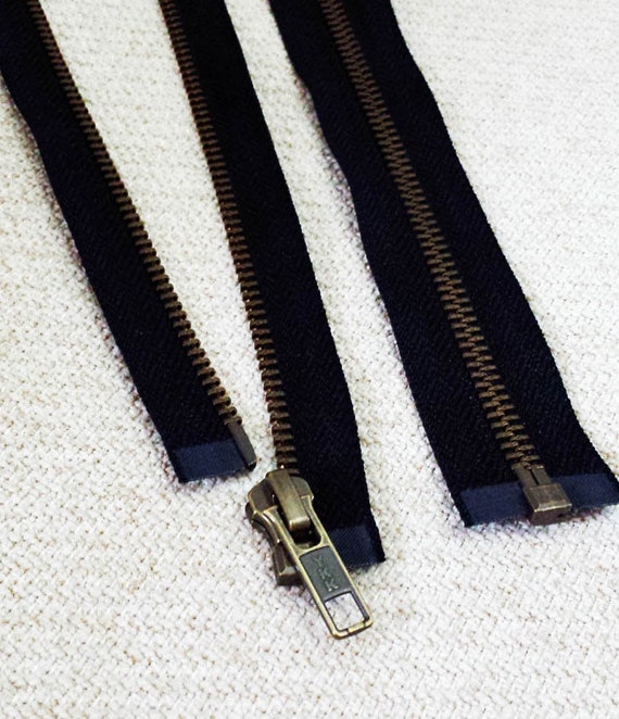 4 Inch White Metal Teeth Open Ended Zips 2pcs Top Quality