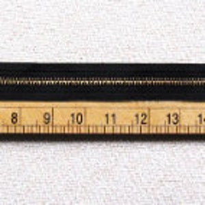 20 and 22 inch Black Metal Zipper Gold Teeth image 4