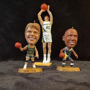 Indiana Pacers Christmas Ornaments Rik Smits Reggie Miller