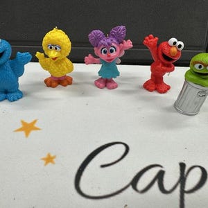 Sesamstraße Weihnachtsschmuck großer Vogel Oscar Keksmonster Elmo Abby Cadabby