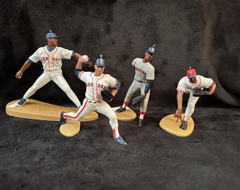 Adornos navideños de los Boston Red Sox de la MLB Wade Boggs Roger Clemens Carl Yastrzemski Pedro Martínez Nomar Garciaparra Babe Ruth