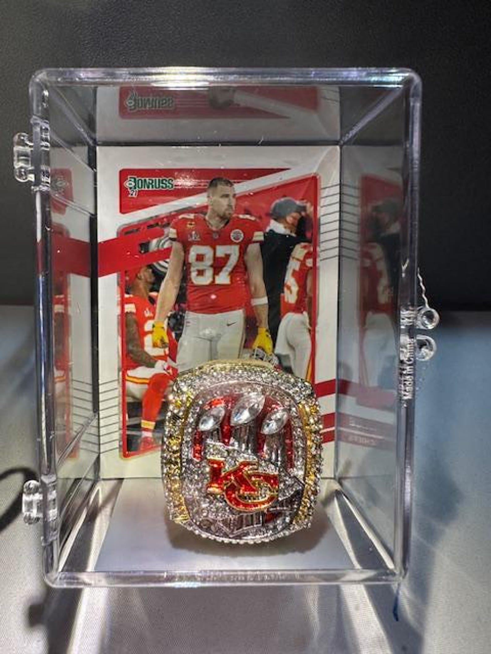 2022 Kansas City Chiefs Super Bowl Championship Ring Shadowbox Patrick ...