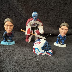 Colorado Avalanche Christmas Ornaments Patrick Roy Peter Forsberg Claude Lemieux Sandis Ozolinsh