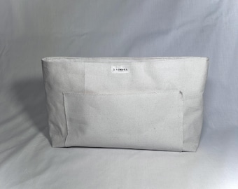 Handmade Canvas Purse Organizer Insert | Tote Bag Organizer with Zipper Pouch