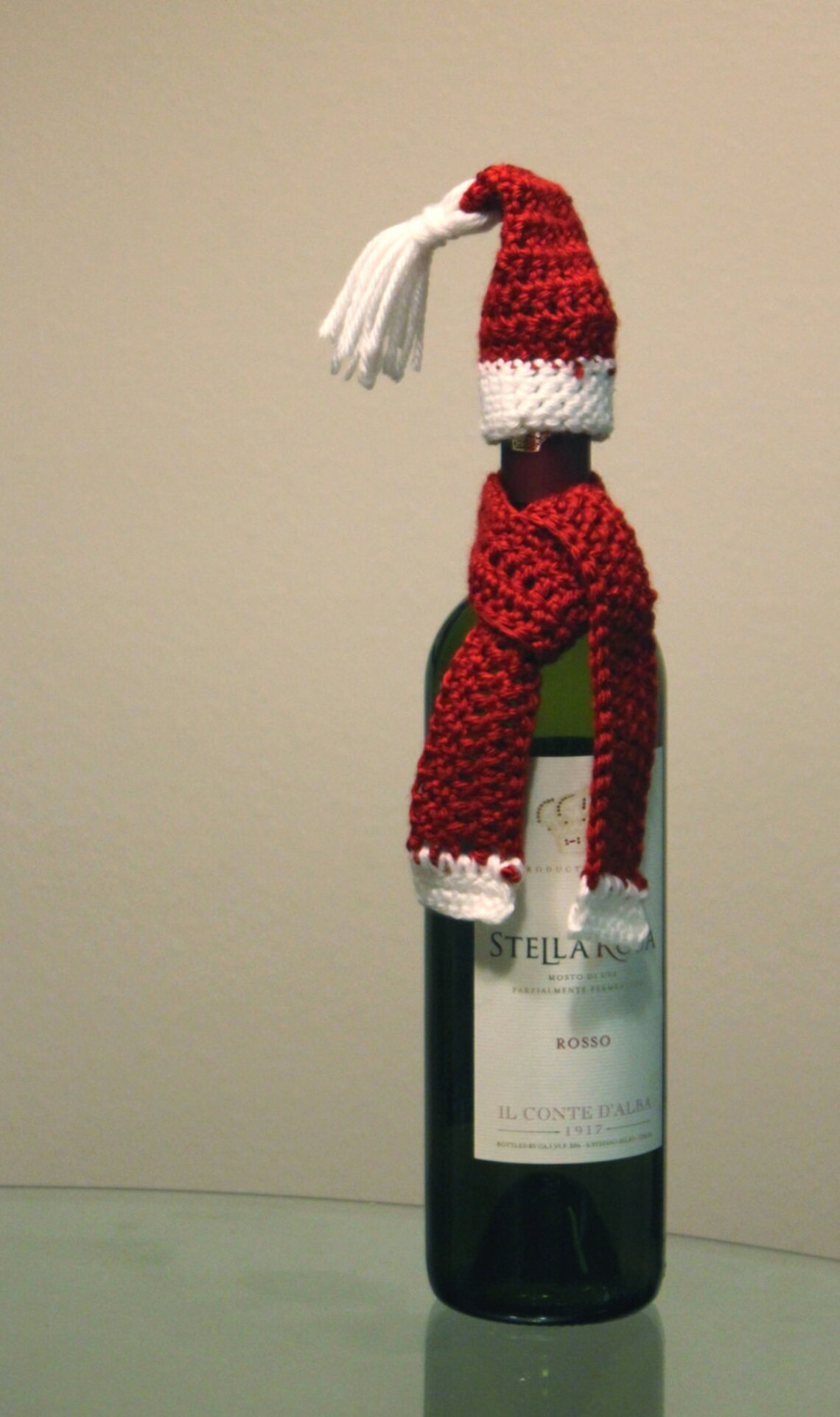 Crochet Pattern Scarf and Hat Set for Wine Bottles Etsy