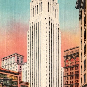 Vintage Postcard, San Francisco, California, Shell Building, Postcard, Linen Postcard, San Francisco Postcard, California Postcard, Vintage