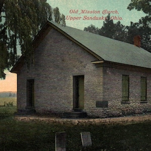 Vintage Postcard, Sandusky, Ohio, Old Mission Church, 1947, Postcard, Antique Postcard, Sandusky Postcard, Ohio Postcard, Sandusky Church