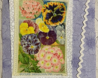 Snippet, Junk Journal, Garden, Flowers, Scrapbook, Cottage Core