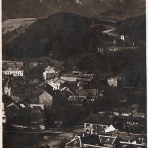 carte postale vintage, Gloggnitz, Autriche, RPPC, vraie carte postale avec photo, carte postale autrichienne, carte postale ancienne, carte postale de Gloggnitz, photo trouvée